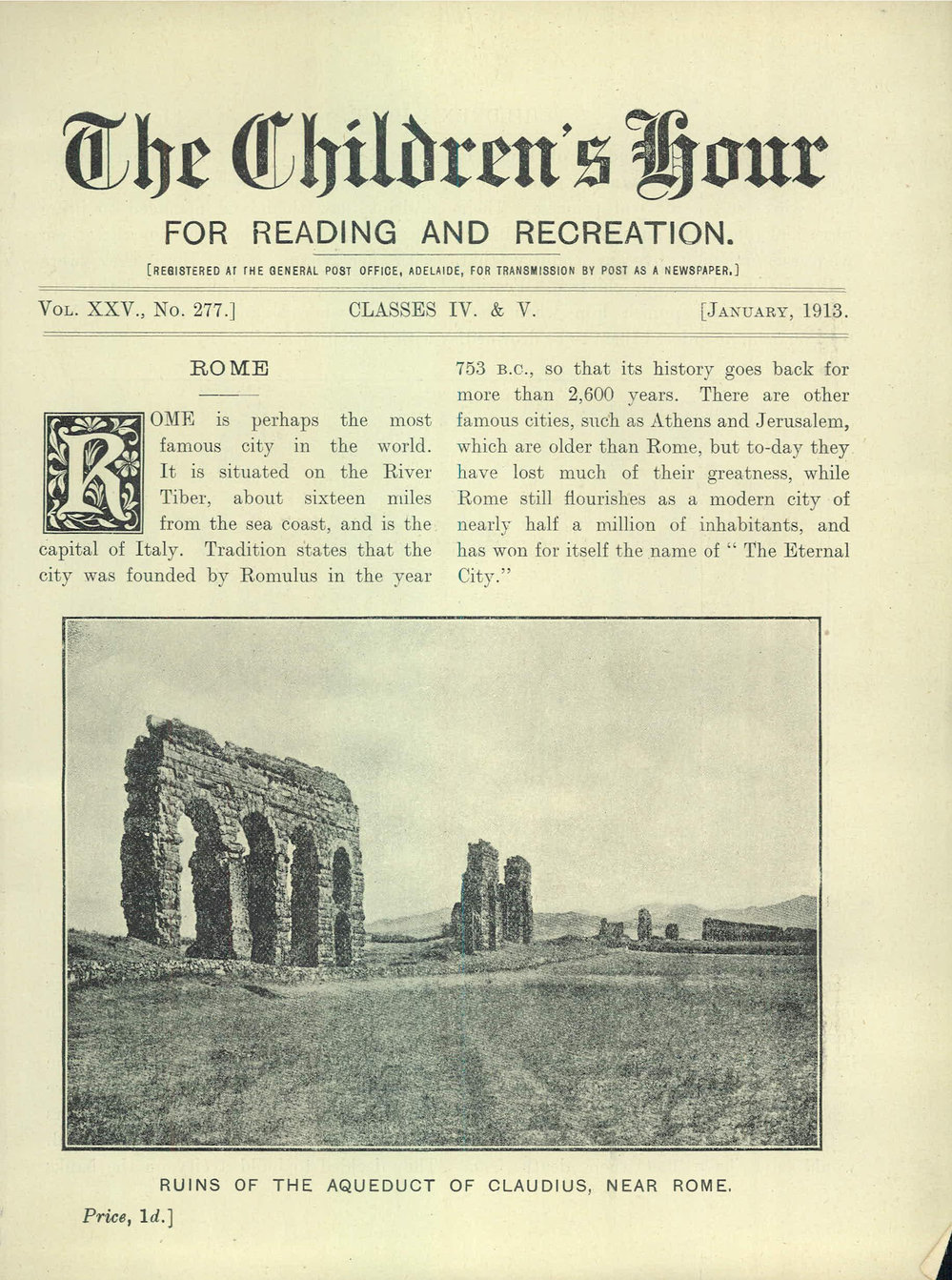 The Children's hour : classes IV &amp; V