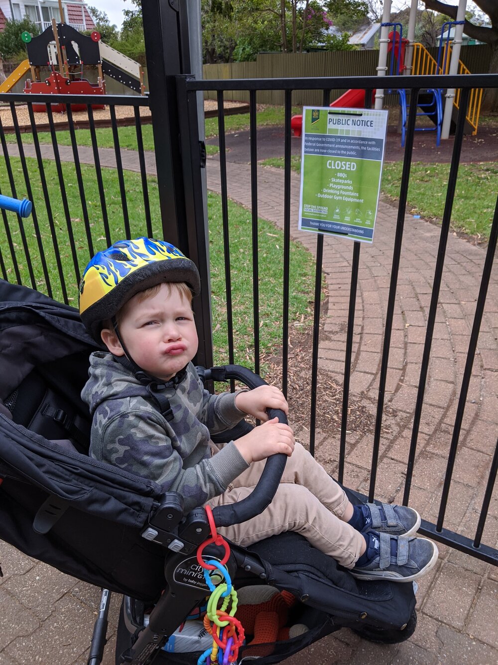 "Read me the sign again, Mummy"