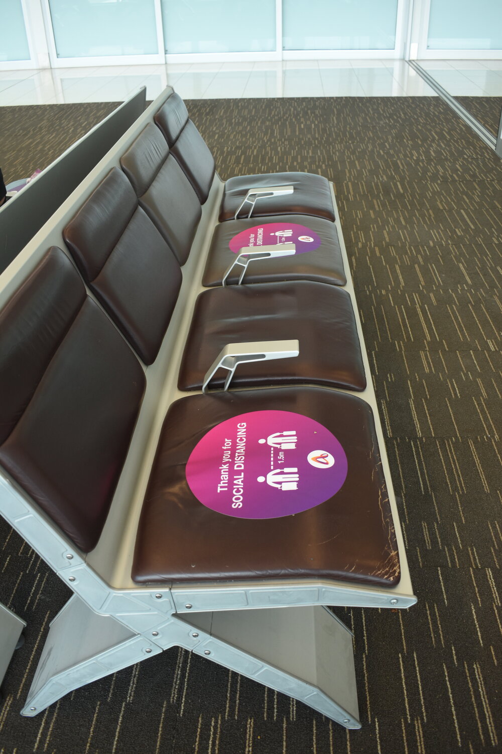 Social Distancing at Adelaide Airport