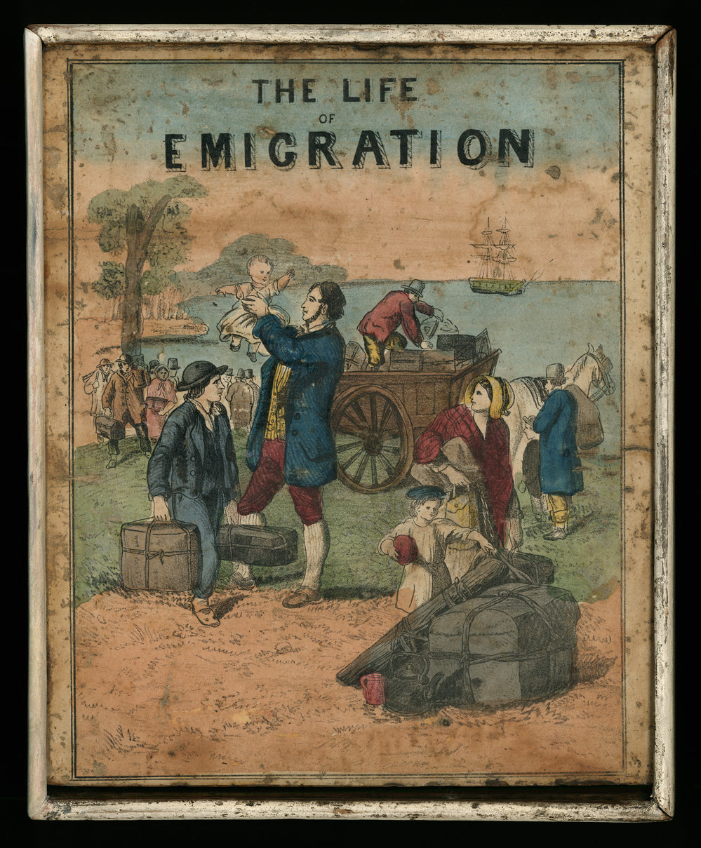 The life of emigration [dissected puzzle]