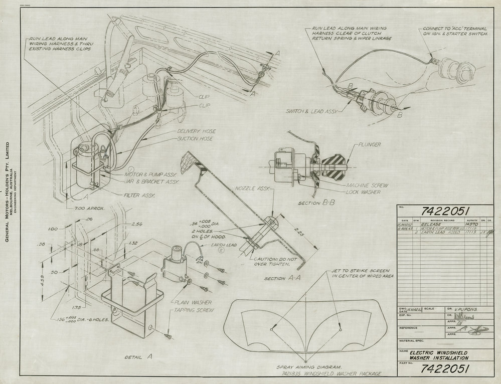 Drawings of vehicle parts for both the EJ and EH