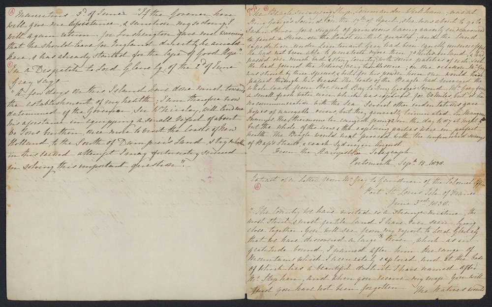 Letters of George Grey