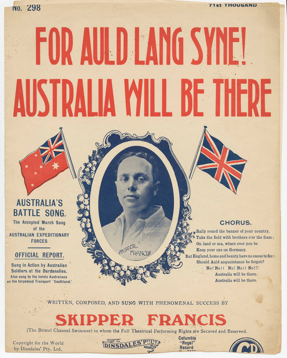 For auld lang syne, Australia will be there