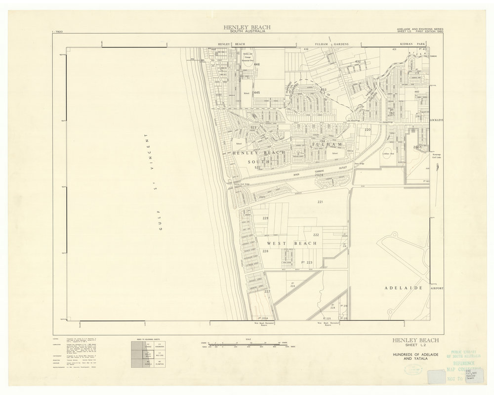 Henley Beach, South Australia. Sheet L2 [cartographic material] : Adelaide and environs series