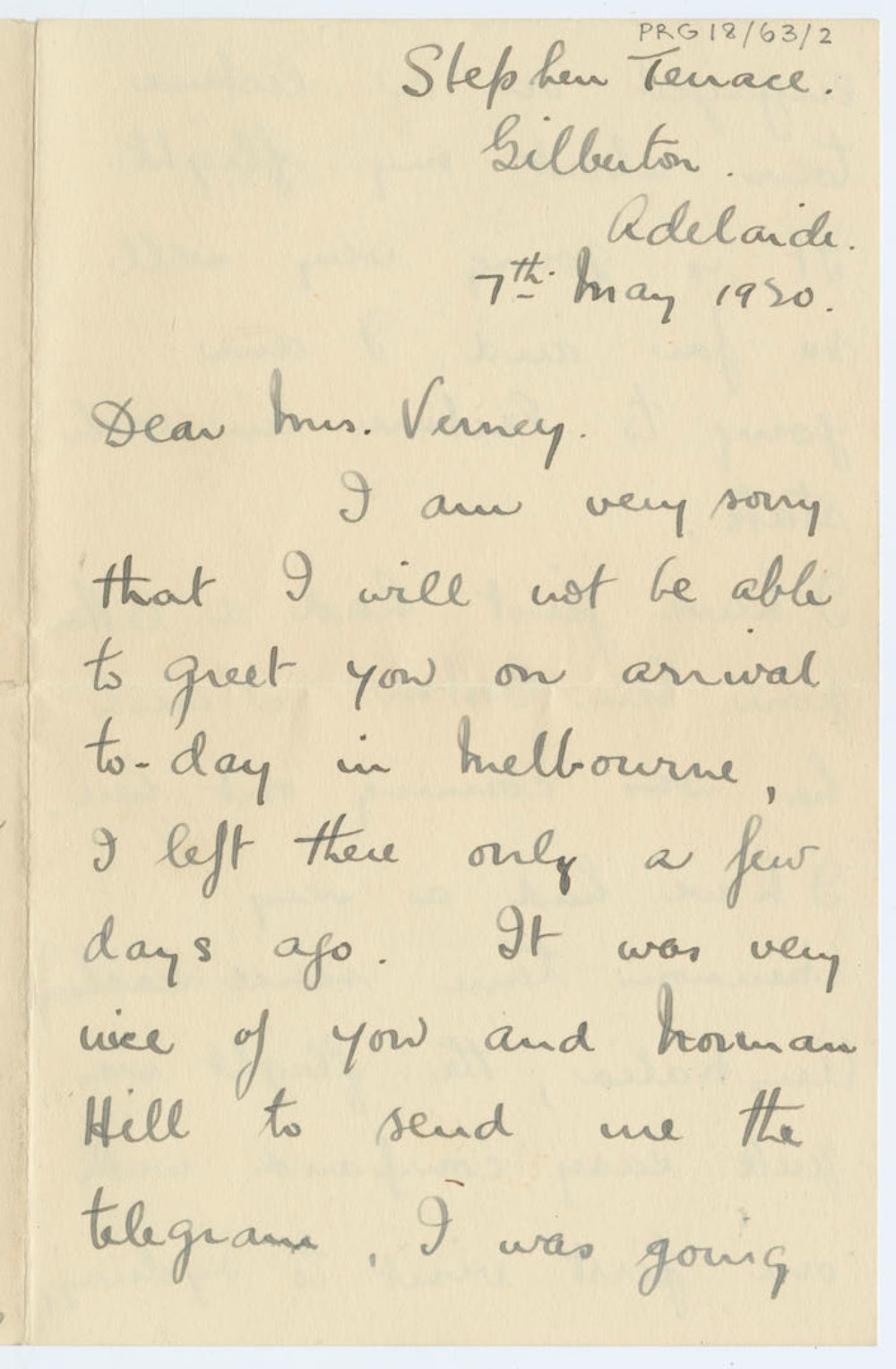 Letter from Gilberton