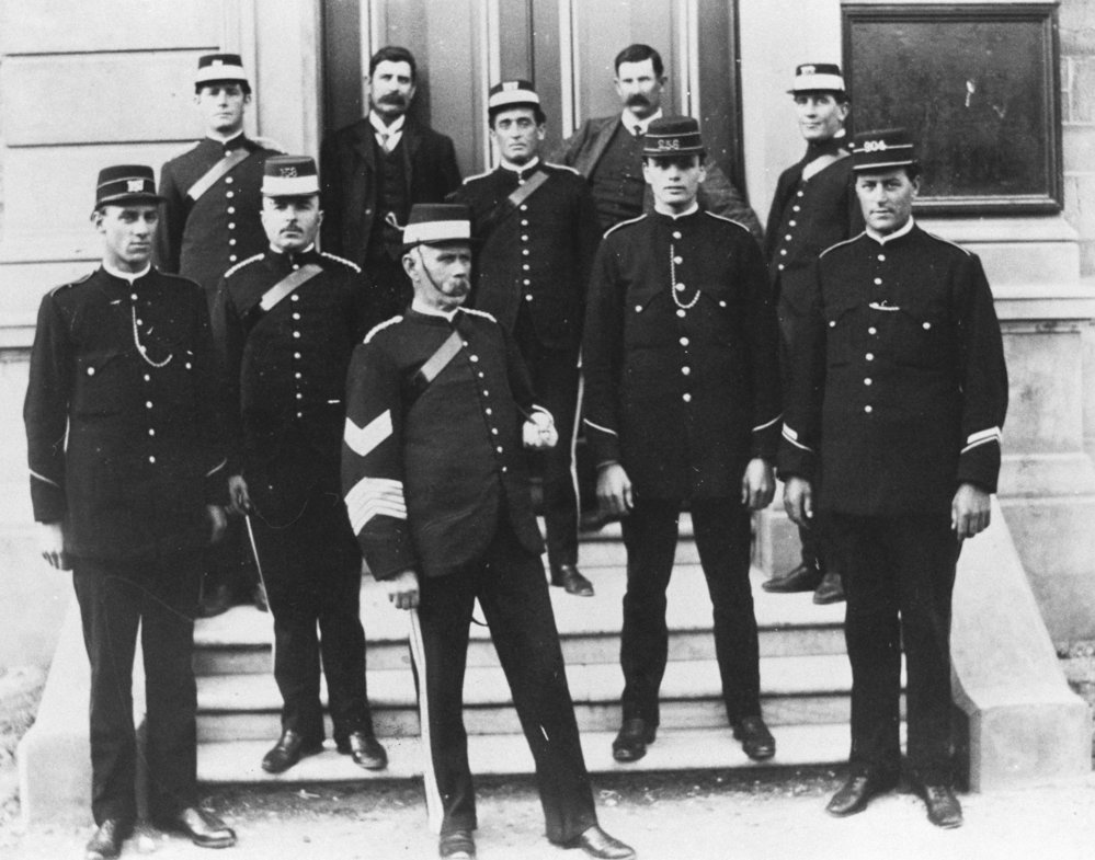 Mounted and foot policemen, at Port Augusta