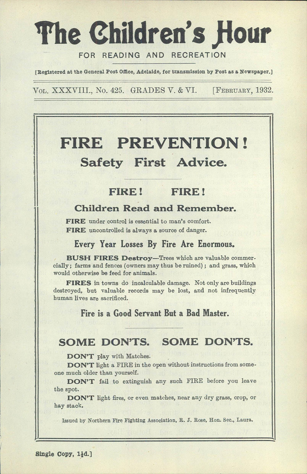 The Children's hour : grades V &amp; VI