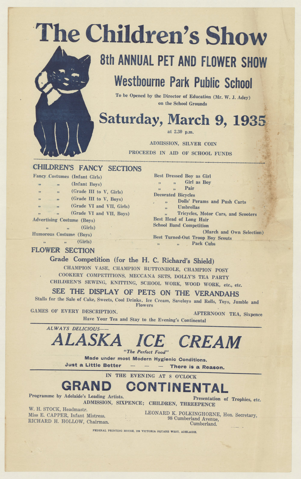 The Children's Show : 8th annual pet and flower show : [poster]