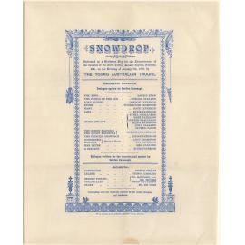 Snowdrop : theatre program