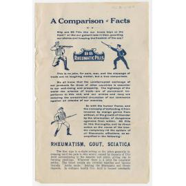 A comparison of facts : BB rheumatic pills