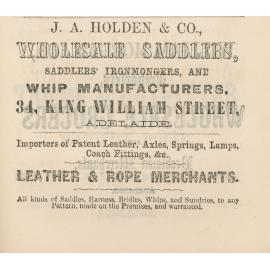 Advertisement for J.A. Holden & Co.