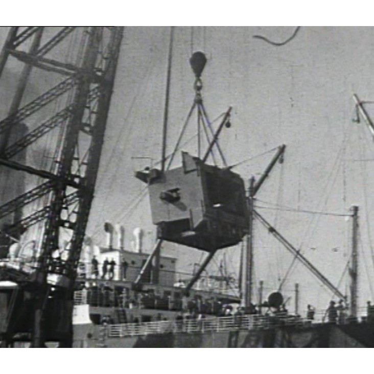 Hamilton press arriving at General Motors Holden, Woodville