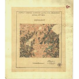 Newly opened country lands for selection April 27th 1880 [cartographic material] : Bendleby