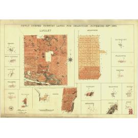Newly opened country lands for selection November 22nd 1881 [cartographic material] : Lindley ..
