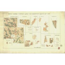 Newly opened country lands for selection March 27th 1883 [cartographic material] : Krichauff ...