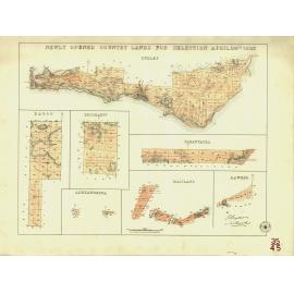 Newly opened country lands for selection April 24th 1883 [cartographic material] : Dudley ..