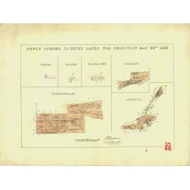 Newly opened country lands for selection May 22nd 1883 [cartographic material] : Kadina ..