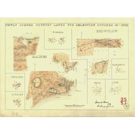 Newly opened country lands for selection October 16th 1883 [cartographic material] : Haines ..