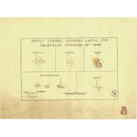 Newly opened country lands for selection October 14th 1884 [cartographic material] : Yalpara ..