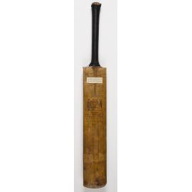 Bat used by Don Bradman in scoring 452 not out