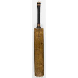 Bat used by Don Bradman to score 1,000 runs before the end of May, English tour, 1930