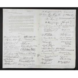 Letter from the Merchants of Adelaide