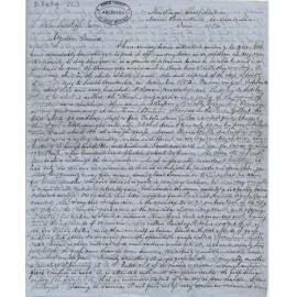 Letter by Edward Child