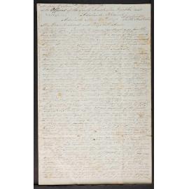 Letter from John Dickins