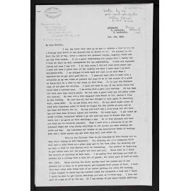 Letter from William Norman
