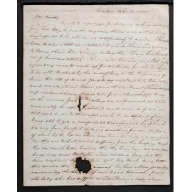 Letters from George and Sarah Brunskill