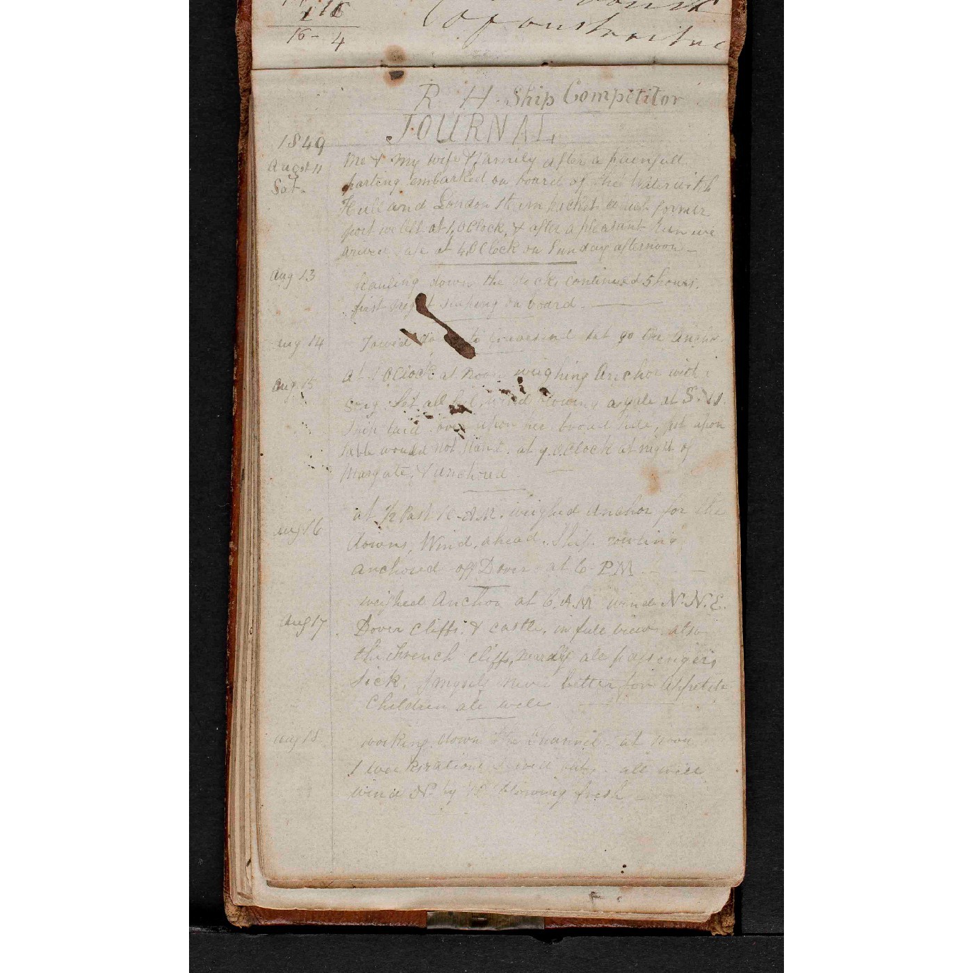 Diary of Richard Hutchinson
