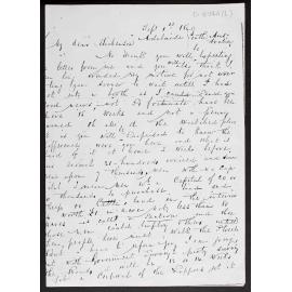 Letter by C. Haywood