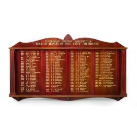 Wooden honour roll