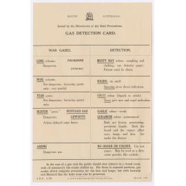 Gas detection card