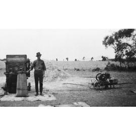 Winnowing wheat at Arden Vale