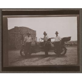 Stockmen with a 'Krit' motor car