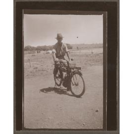 Keith Smith on a motorcycle