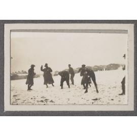 Australian troops in the snow, Weymouth Camp