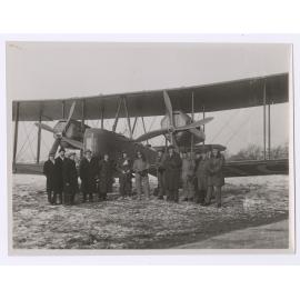 Group with the Vickers Vimy, Hounslow