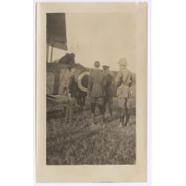 Vickers Vimy and crew at Delhi