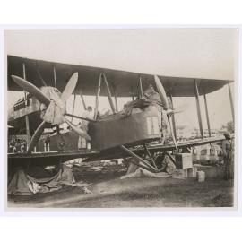 Vickers Vimy undergoing an overhaul at Singapore