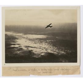 British monoplane escorting the Vickers Vimy