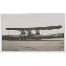 Crew aboard the Vickers Vimy