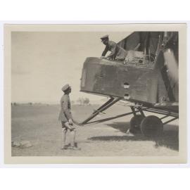 Ross and Keith Smith with the Vickers Vimy