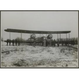Vickers Vimy in the snow