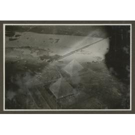 Aerial view of pyramids