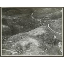 Aerial view of hills