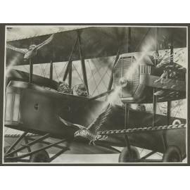 Painting of Vickers Vimy in flight