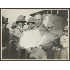 Ross Smith with the Vickers Vimy