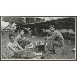 Ross and Keith Smith with James Bennett at Cobbs Creek